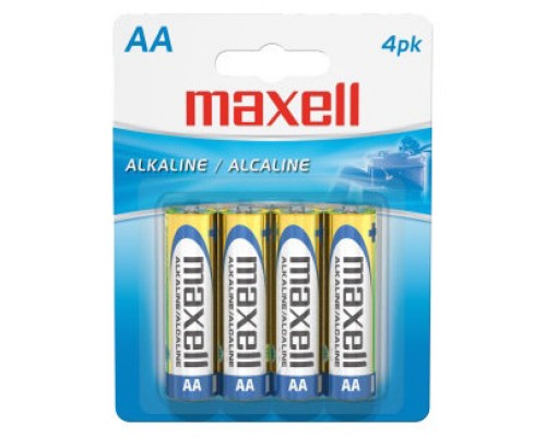 Maxell Pila Alcalina 1.5V Tipo AA Pack4